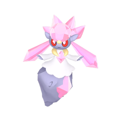 Diancie - Rock/Fairy type Pokemon from Pokemon Sun and Moon with stats, moves, and evolution data