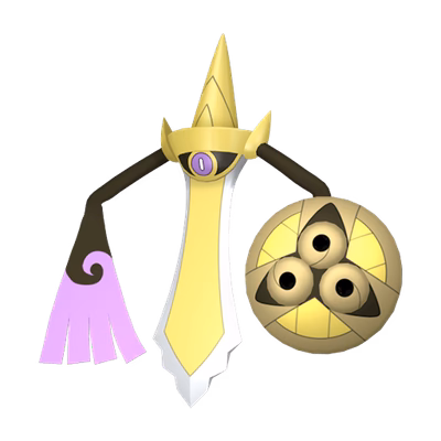 Aegislash - Steel/Ghost type Pokemon from Pokemon Legends: Z-A with stats, moves, and evolution data