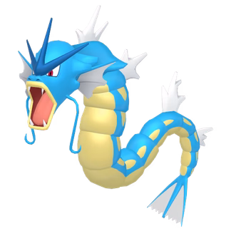 Gyarados - Water/Flying type Pokemon from Pokemon Diamond and Pearl with stats, moves, and evolution data