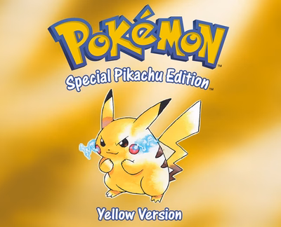 yellow Pokemon Game Cover
